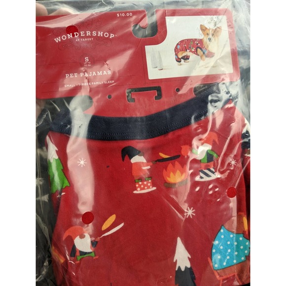 s small Wondershop Dog puppy Holiday Gnomes gnome pajamas sleepwear - Picture 3 of 7